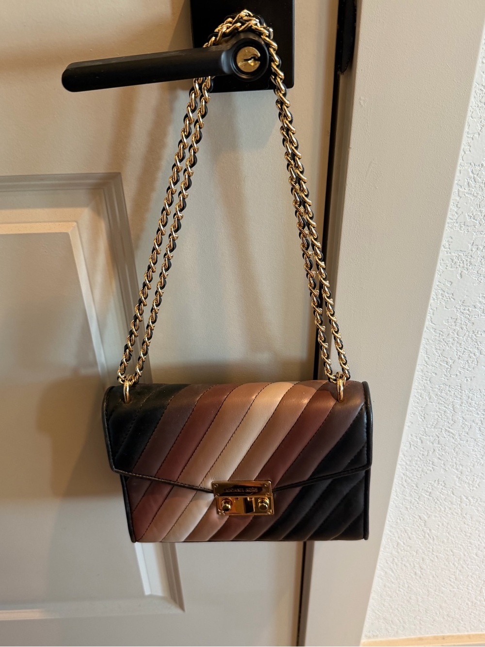 Michael Kors Rose Medium Quilted Shoulder Bag